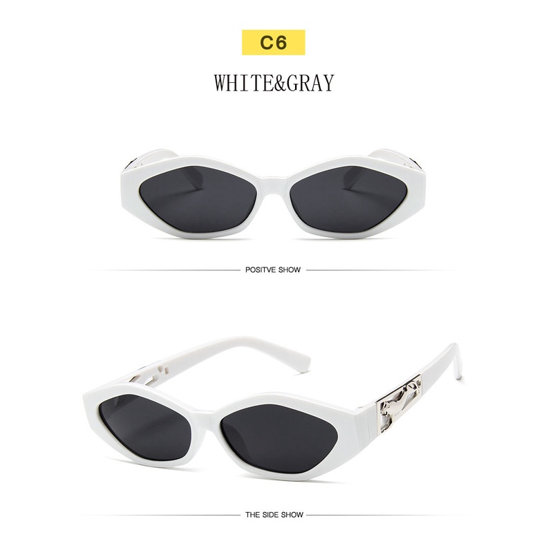 Kính mát Samjune gọng nhỏ hình mắt mèo chống tia UV sành điệu cho nữ