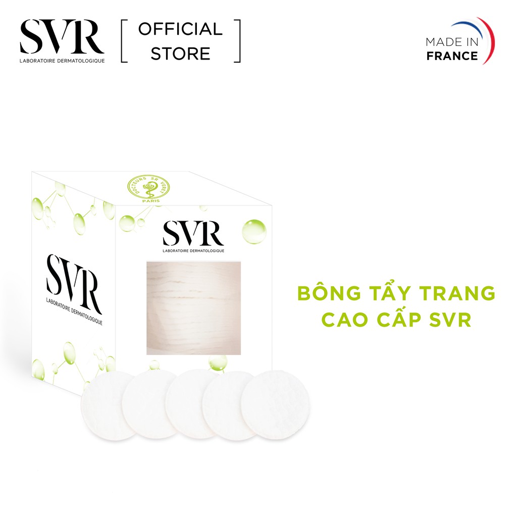 [HB Gift] Bông tẩy trang cao cấp SVR  60 miếng 