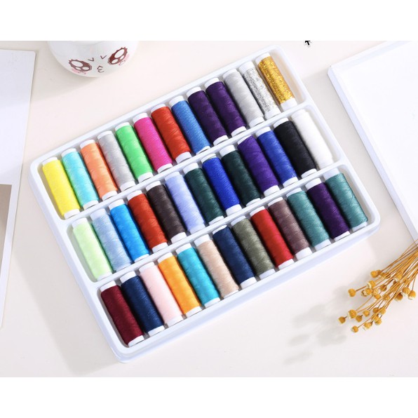Bộ 39 cuộn chỉ may gia đình đủ màu
