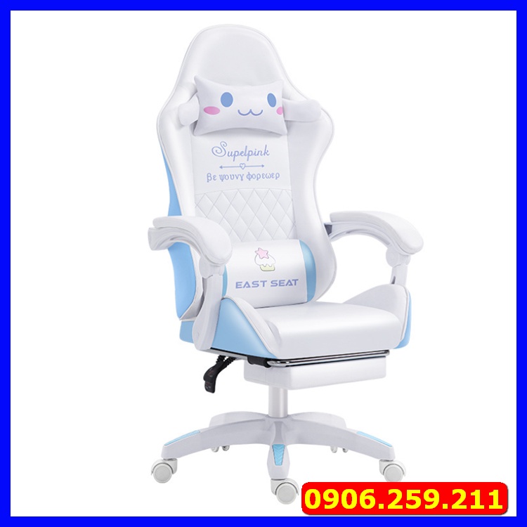 Ghế chơi game cao cấp - Ghế Gaming có ngả lưng thư giãn - Ghế chơi game tặng kèm gối tựa