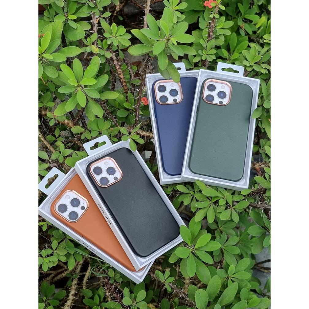 Ốp lưng Mutural da cho IP 14|Plus|Pro|Prm + 13|Pro|Prm + 12|Pro|12Prm da Leather case đẹp sang trọng