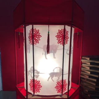 Lồng đèn kéo quân truyền thống cao 52cm xài nến( Giao Hoả Tốc)