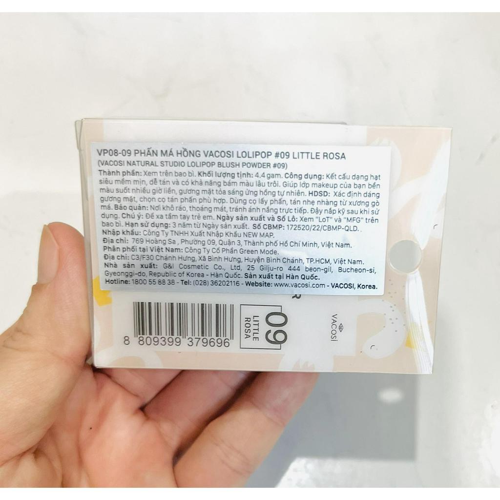Phấn má hồng Vacosi Lolipop - Có lựa chọn màu