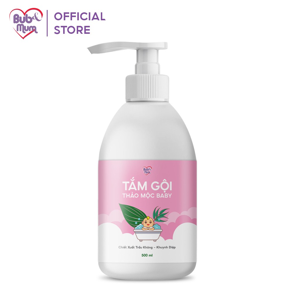 Sữa tắm cho bé thảo dược 500ml BuB&amp;MuM