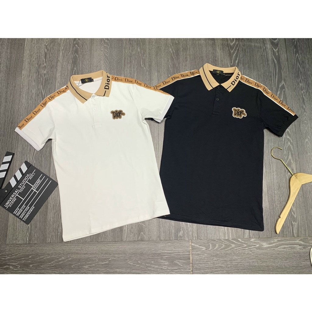 Áo phông POLO D-O nâu  XM001, chất poly cotton, có bigsize 35-90kg