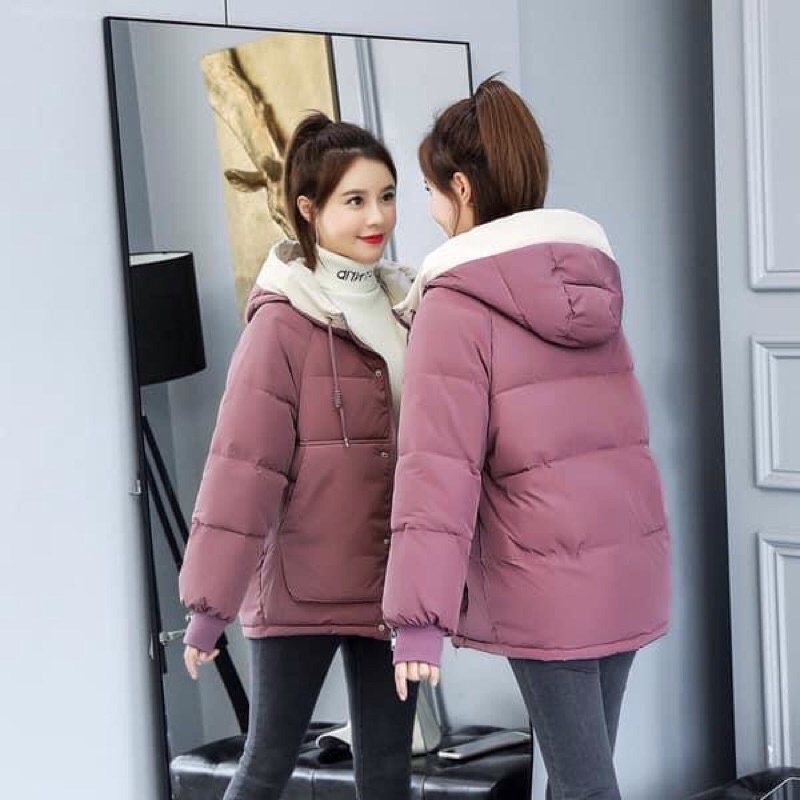 Áo phao chần bông nữ siêu ấm siêu xinh hàng quảng châu