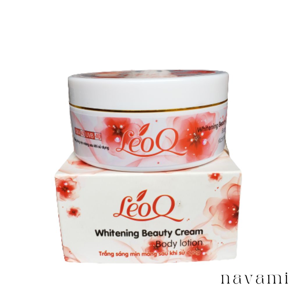 Kem body dưỡng trắng da toàn thân chống nắng LeoQ Whitening Beauty Cream 200ml