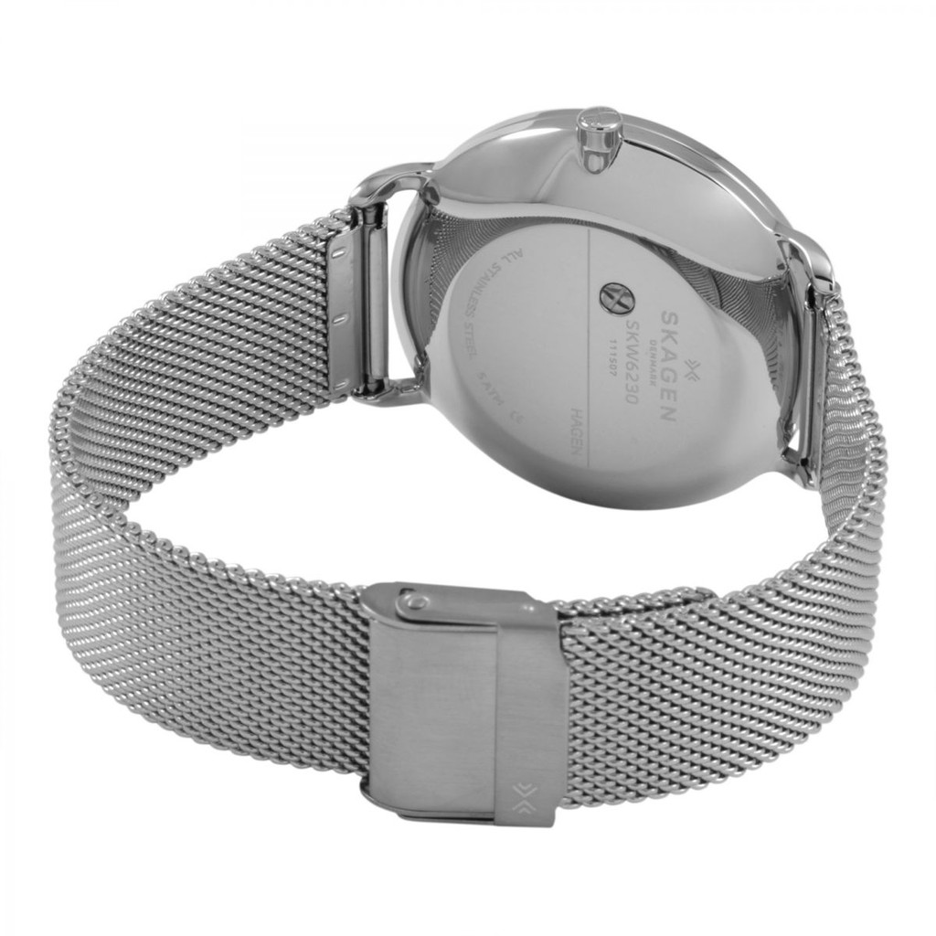 Đồng hồ nam Skagen skw6230 dây thép lưới 3 kim bảo hành 3 năm hỗ trợ thay pin miễn phí trọn đời