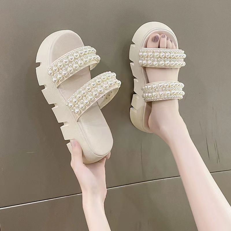 Dép Đi Biển Thiết Kế Mới Đế Bằng Năng Động Thời Trang Dành Cho Mùa Hè