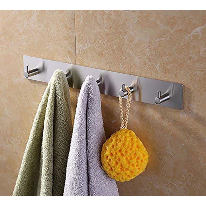 MÓC INOX 304 núm tròn TREO SIÊU DÍNH CƯỜNG LỰC dán 3M