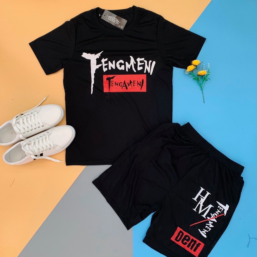Bộ đồ thể thao mặc nhà dành cho nam, set đồ bộ thể thao nam nữ in chữ FENGMENI phong cách Ulzzang Unisex