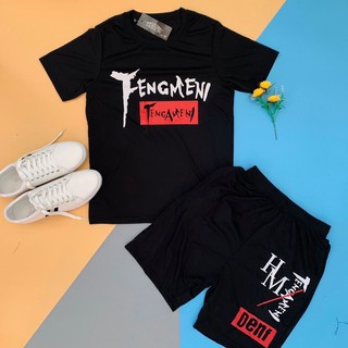 Bộ đồ thể thao mặc nhà dành cho nam, set đồ bộ thể thao nam nữ in chữ FENGMENI phong cách Ulzzang Unisex