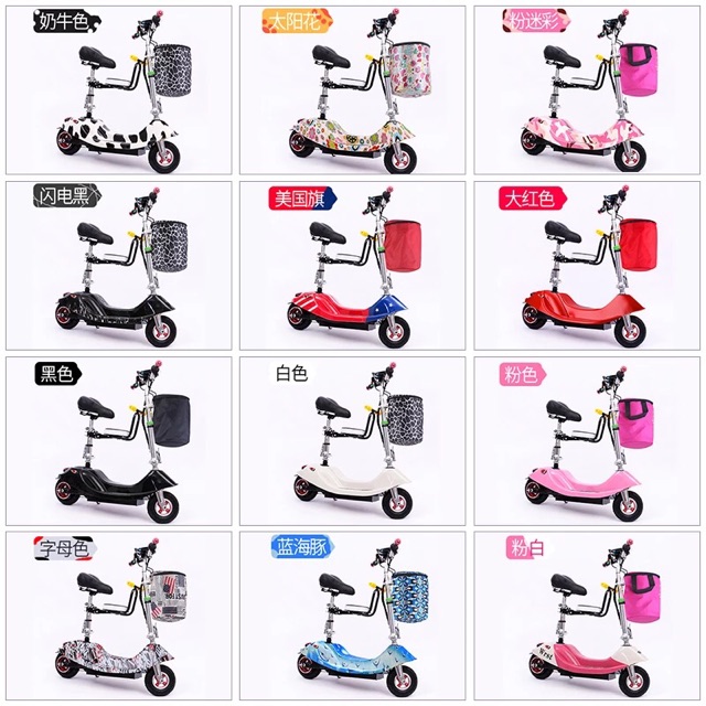 Xe đạp điện mini Dolphin lady -xe đạp điện dành cho người lớn-xe điện scooter nhỏ pin gấp