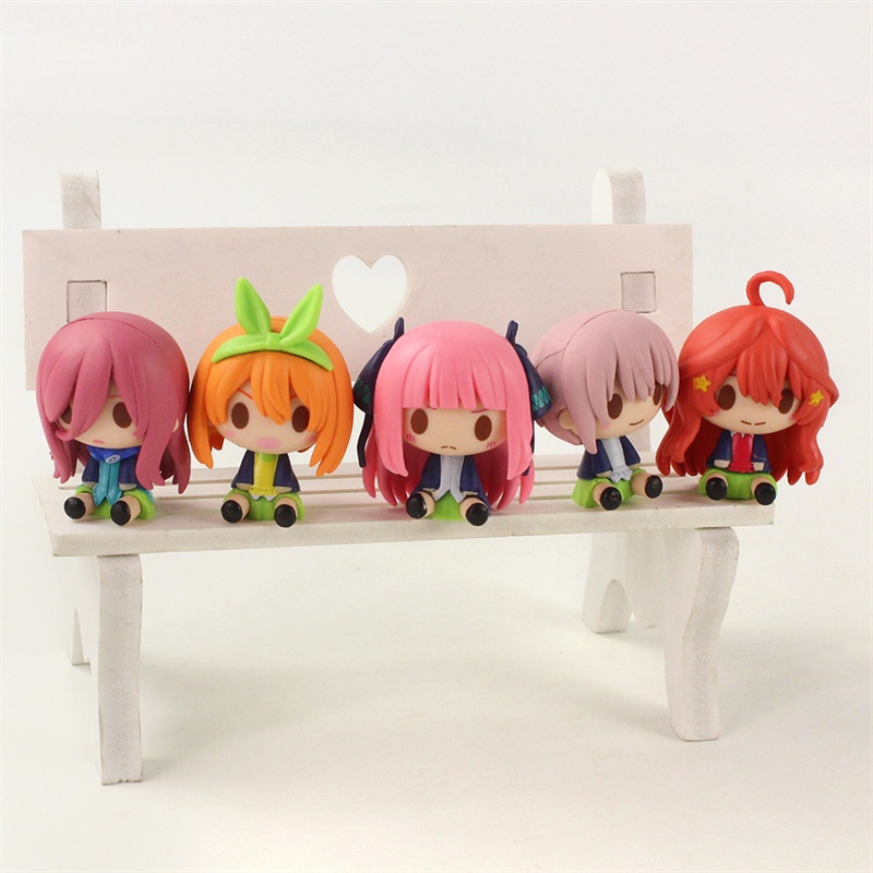 Set 5 mô hình nhân vật Nakano Miku trang trí