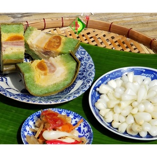 Bánh Tét Bồ Ngót Thập Cẩm [Bánh tét Trà Cuôn Hai Lý tại Trà Vinh]