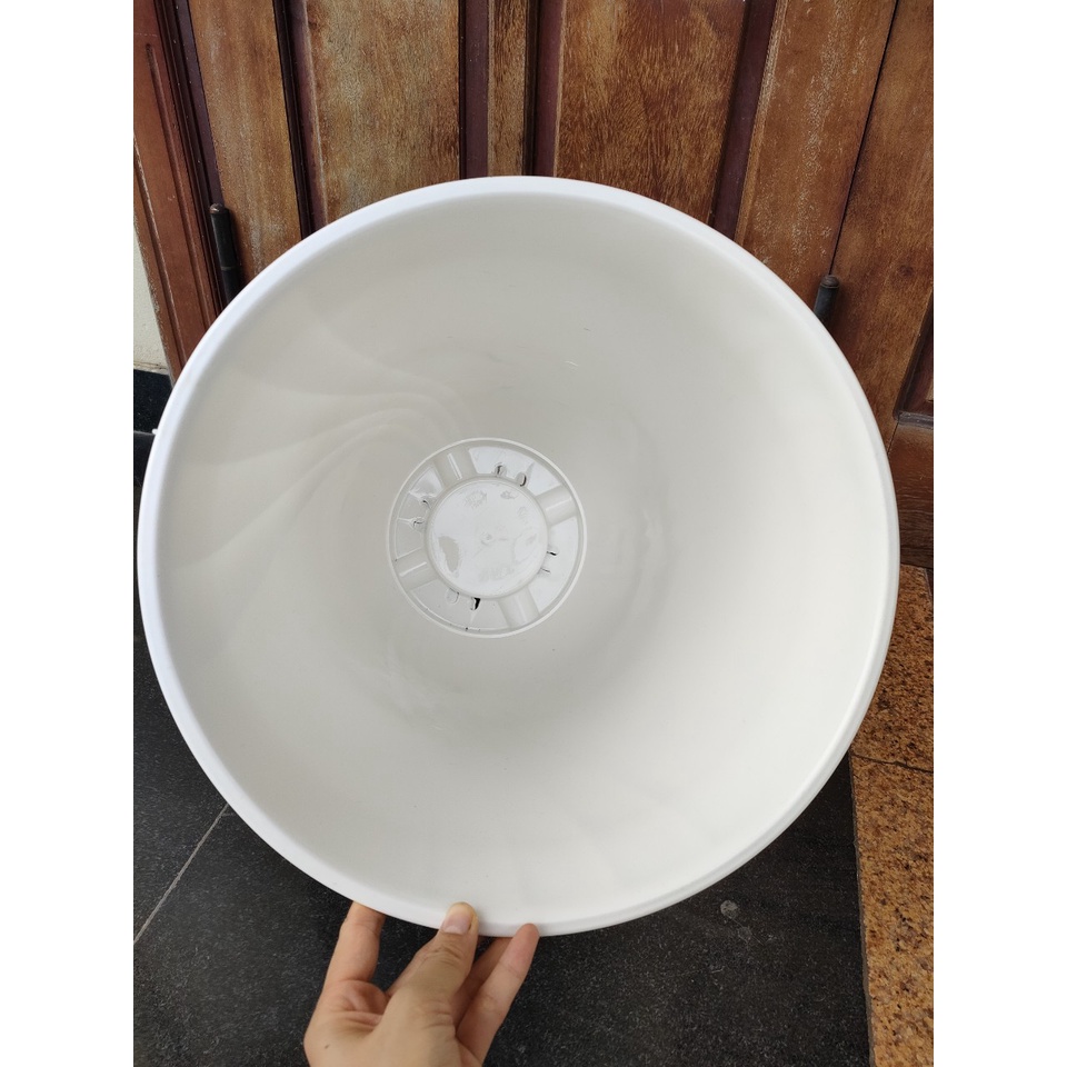 (46x38cm) Chậu nhựa siêu đại giả sứ cao cấp dáng bom trồng cây siêu bền, siêu đẹp ạ