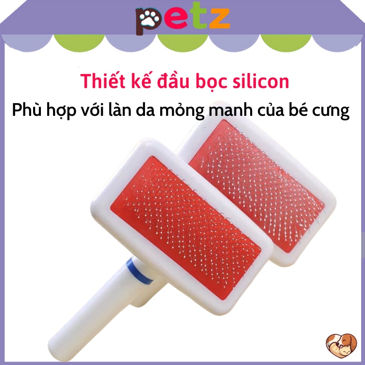 Lược chải lông cho chó mèo PETZ lược đánh xù, bông lông cho thú cưng