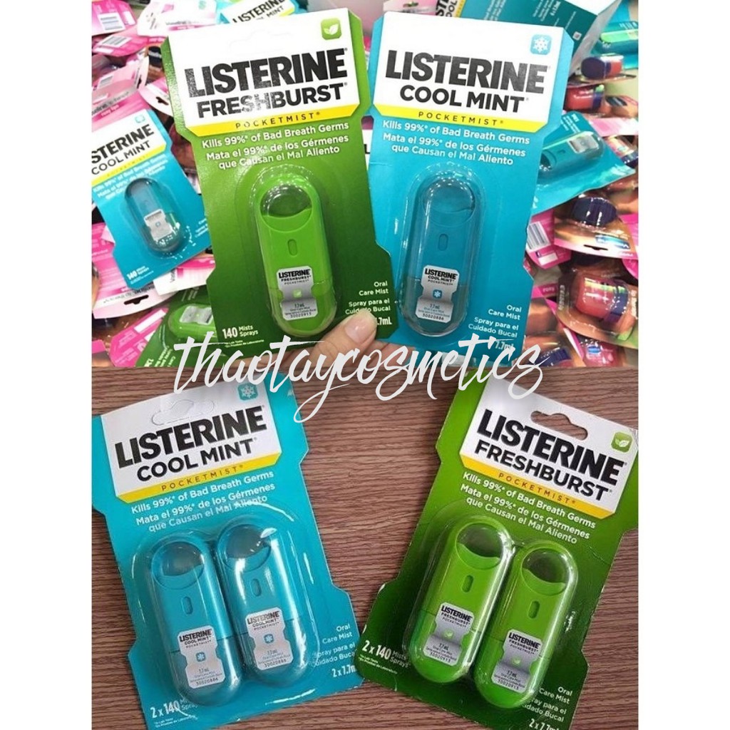 Xịt thơm miệng Listerine Pocketmist (7.7ml)