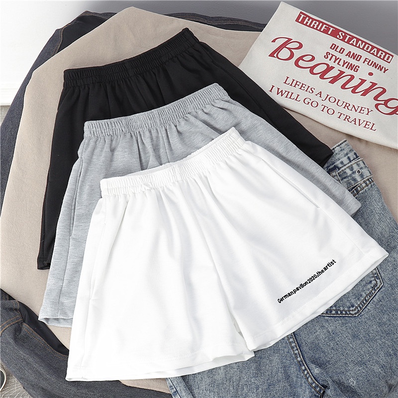Quần Short Thể Thao Nữ Lưng Cao Dáng Rộng Năng Động