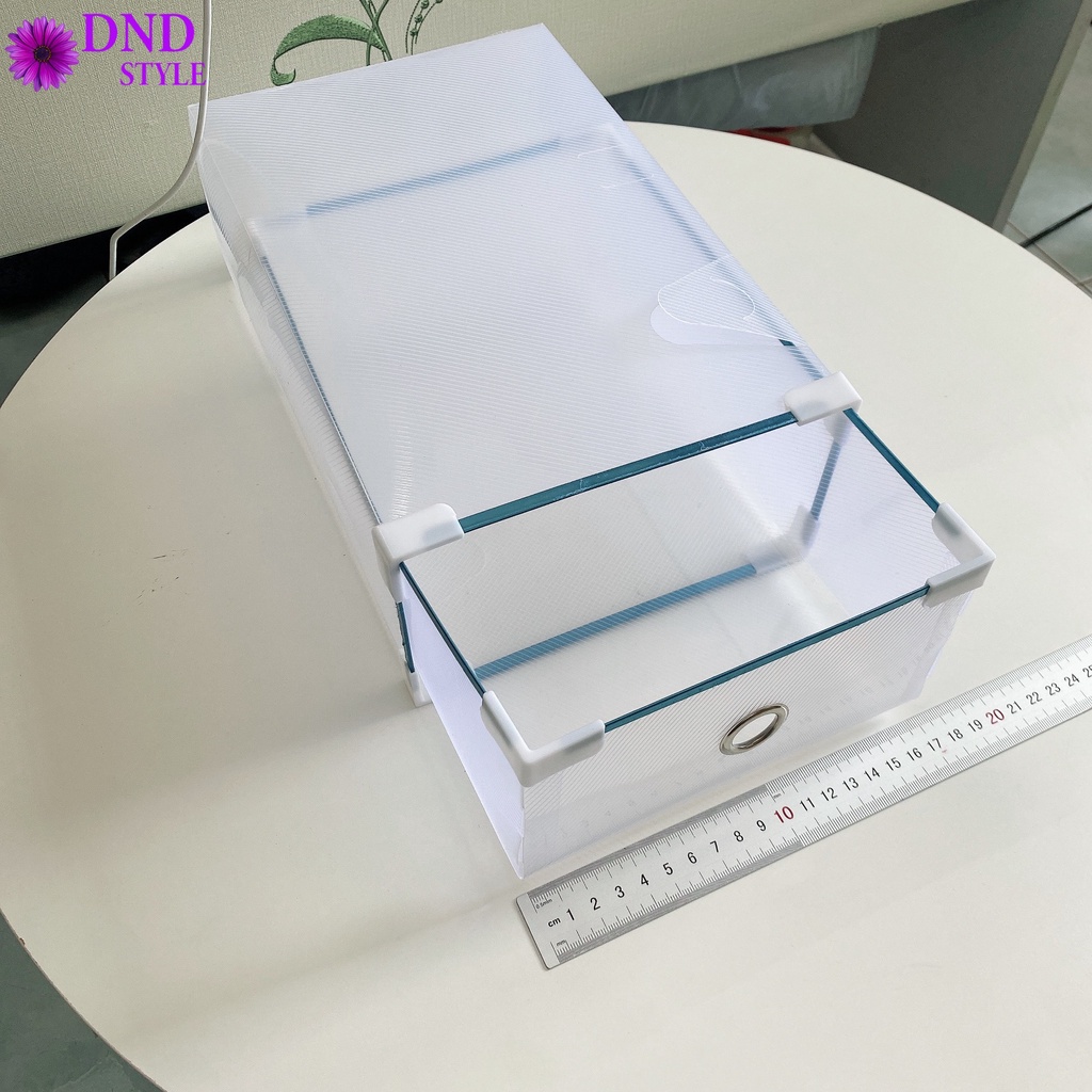 Hộp đựng giày ngăn kéo, hộp đựng giày trong suốt nhựa để đồ đa năng - DND Style