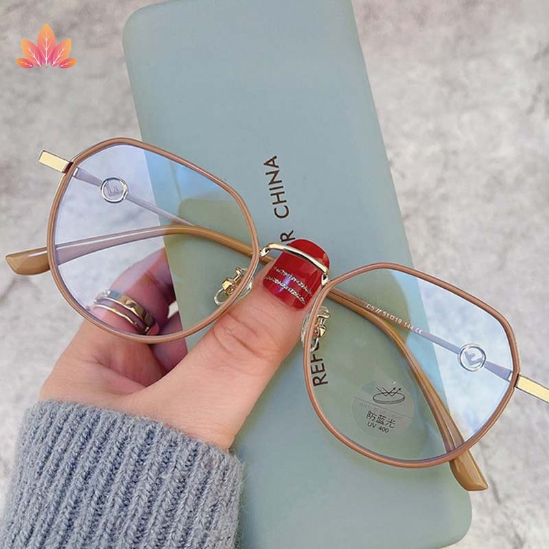 Mắt Kính Cận Thị Màu Trà Sữa Phong Cách Retro Hàn Quốc Mới Mùa Hè Gla JP5