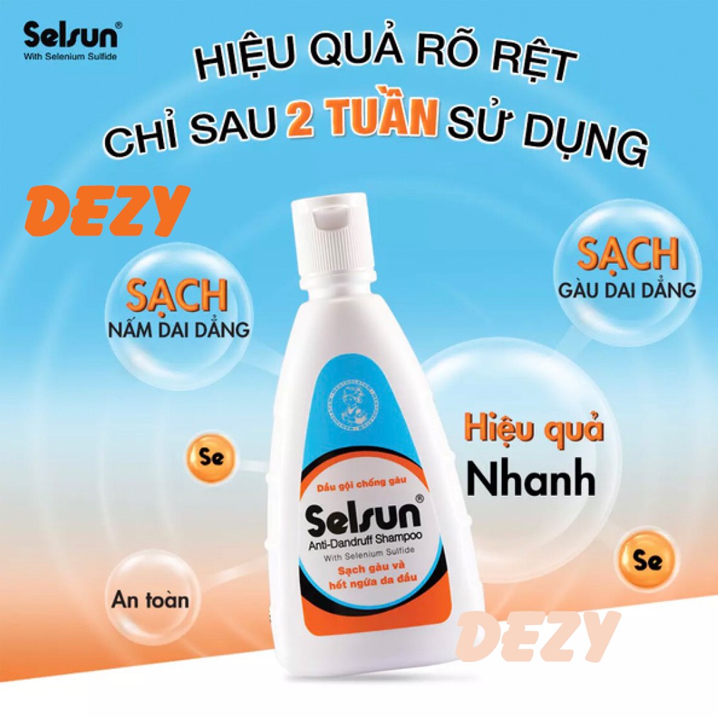 Dầu Gội Đầu Selsun Shampoo Chống Gàu CHÍNH HÃNG Rohto Chăm Sóc Tóc Dưỡng Tóc - Dầu Gội Dược Liệu Tóc Uốn Nhuộm Tóc Dezy