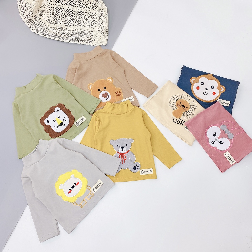 Bộ giữ nhiệt cho bé hàng peekaboo sợi tổng hợp cotton len arcylic vải mỏng nhẹ có độ xốp ô khí nhỏ giúp giữ cách nhiệt