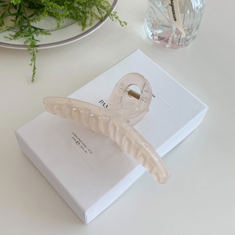 Kẹp Tóc Dạng Thạch Trong Suốt Màu Hồng Ngọt Ngào Đa Năng Cho Nữ