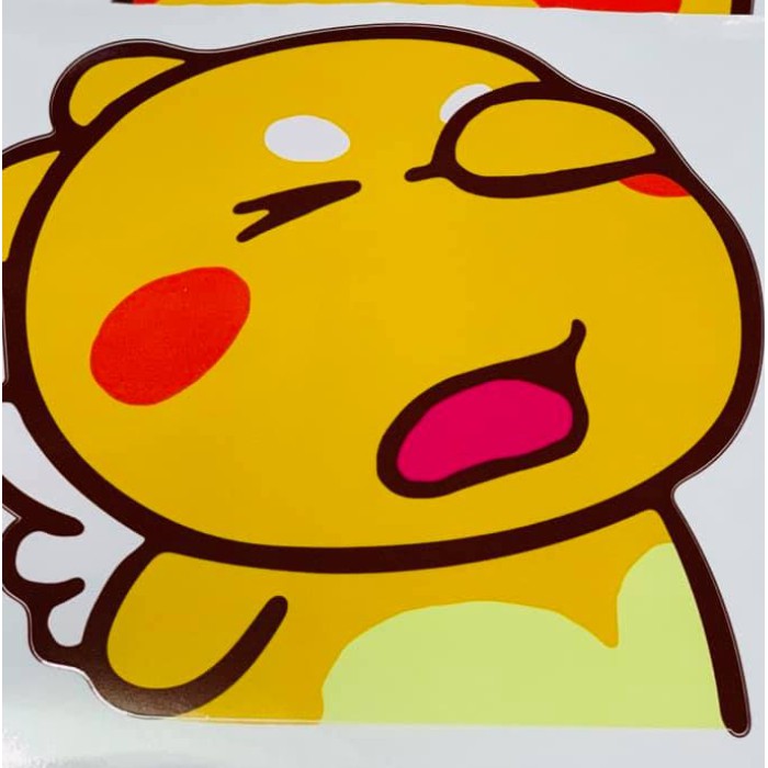 TEM STICKER KHỦNG LONG DỄ THƯƠNG CHO XE TẢI XE Ô TÔ, XE HƠI  - KÍCH THƯỚC 30x30CM