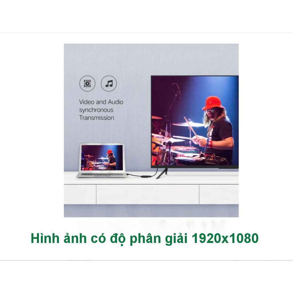 [CHÍNH HÃNG] Cáp chuyển đổi DisplayPort sang HDMI hỗ trợ Full HD UGREEN 40362