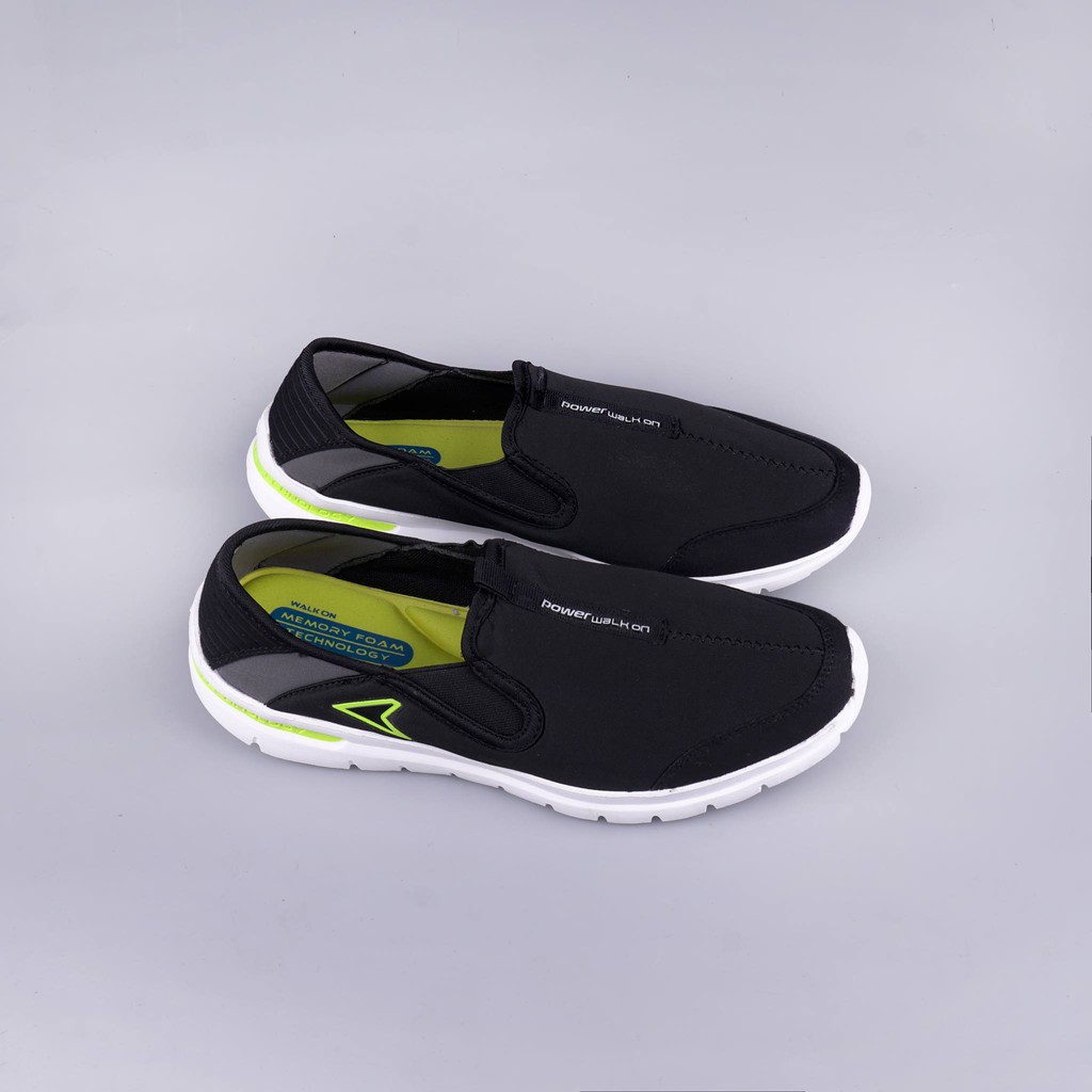 GIÀY SLIPON VẢI POWER XUẤT DƯ- ĐEN