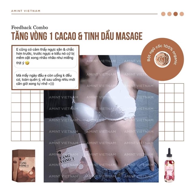 Tăng vòng 1 giảm mỡ và tinh dầu massage A’mint