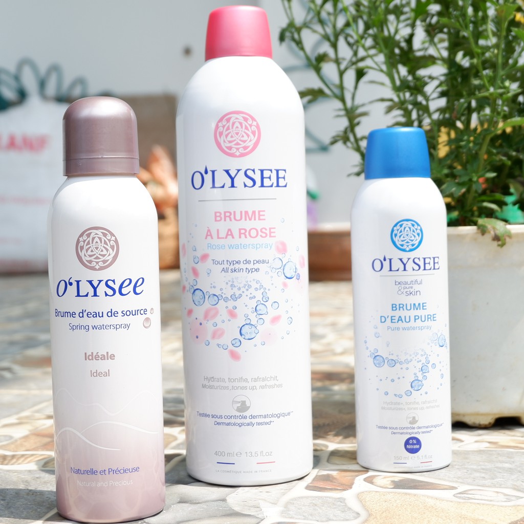 Xịt khoáng dưỡng da - cấp ẩm O'lysee Pure waterspray chính hãng Pháp cao cấp 150ml - 400ml NPP Shoptido | BigBuy360 - bigbuy360.vn
