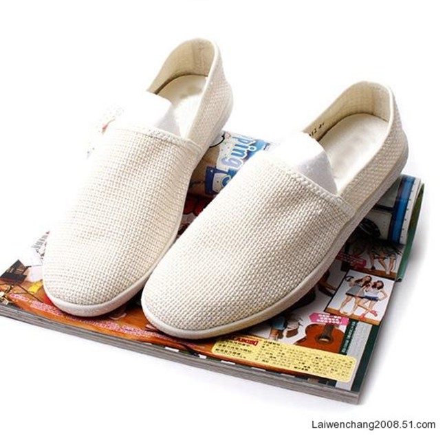 Giày nam, giày slipon vải nam thoáng khí cao cấp G48