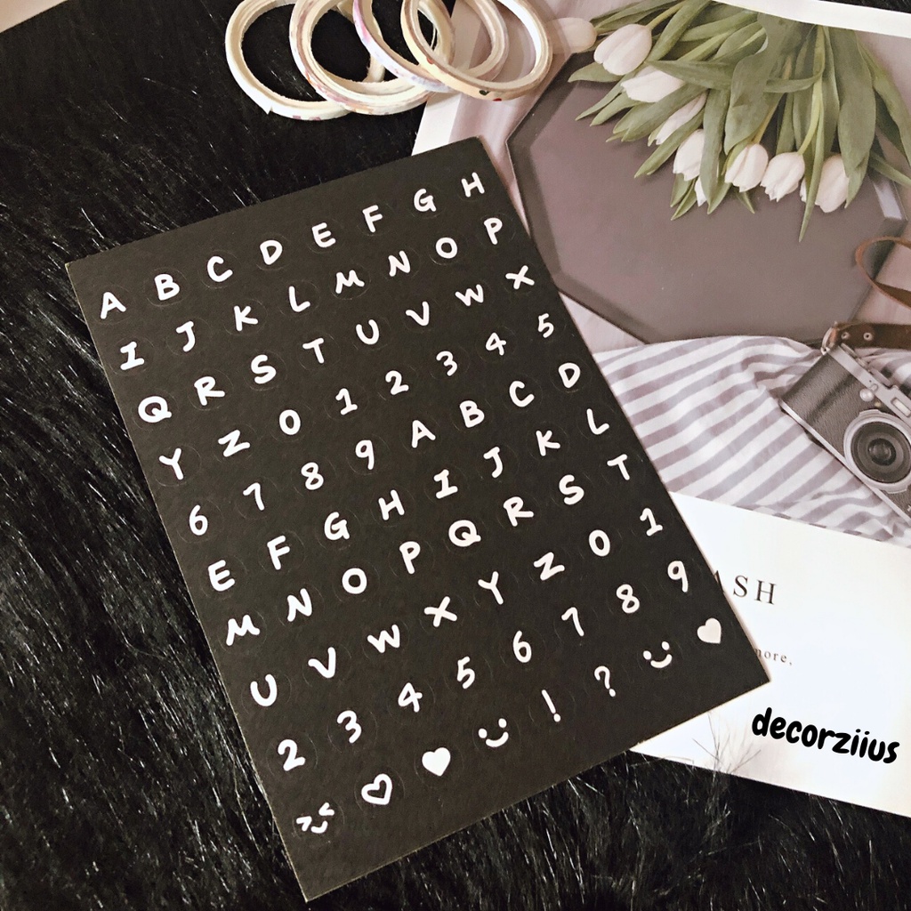 Toploader, Set Sticker Bảng Chữ Cái Và Khung Thẻ Đựng Ảnh Toploader