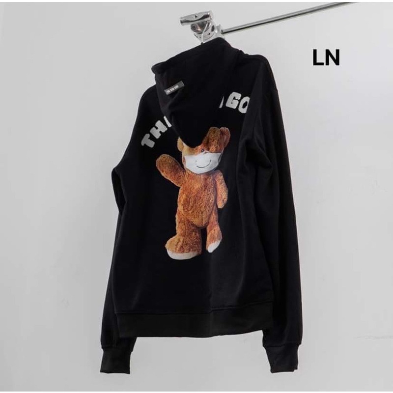 Áo hoodie cotton gấu the bad LN12