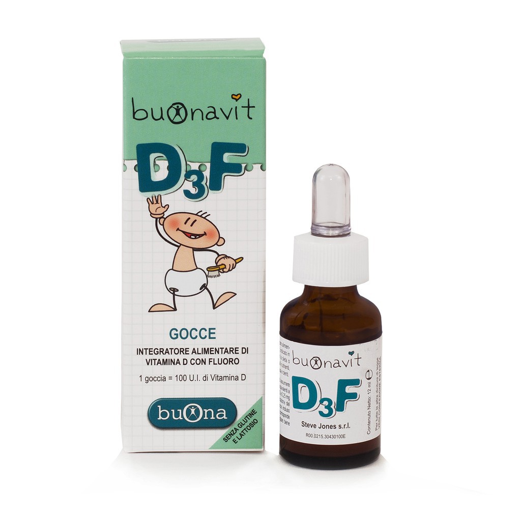 [CHÍNH HÃNG] Vitamin D và Flor Buonavit D3F, lọ 12ml