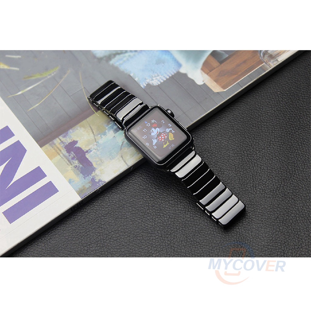 Dây đeo bằng thép không gỉ sang trọng dành cho Apple Watch Series 7 6 SE 5 4 3 2 1 38/42/40/44mm