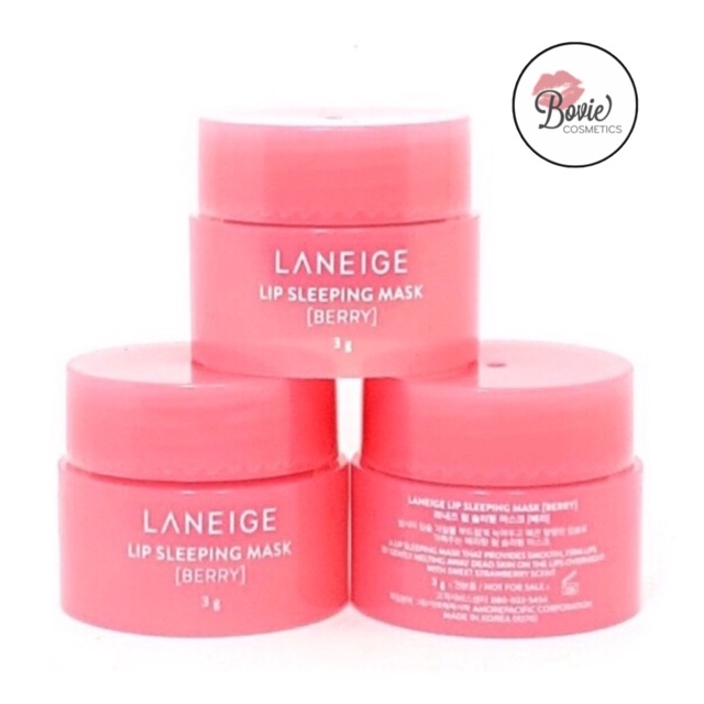 ( Mẫu mới 2019) Mặt nạ môi LANEIGE Lip Sleeping Mask [ Berry] - Mini Size 3gr | WebRaoVat - webraovat.net.vn