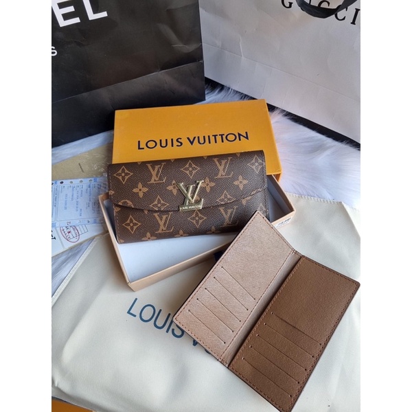 Set 2 ví l.v màu nâu supper fullbox