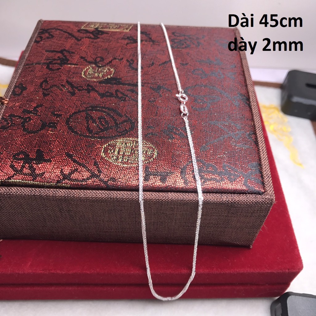 Dây chuyền nữ thời trang móc khóa tròn chất liệu bằng bạc s925 MS08