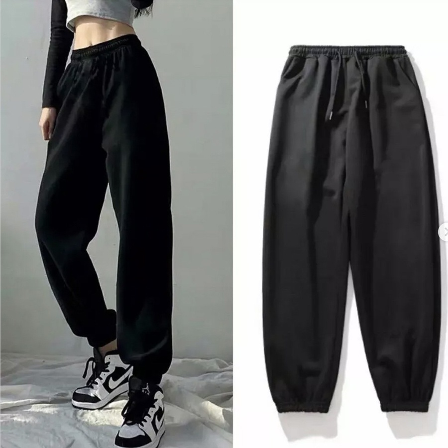 Quần Ống Rộng Nam Nữ Unisex Basic Streetwear, Quần Jogger Kiểu Dáng Thể Thao Ulzzang bo gấu ( QNB02 )