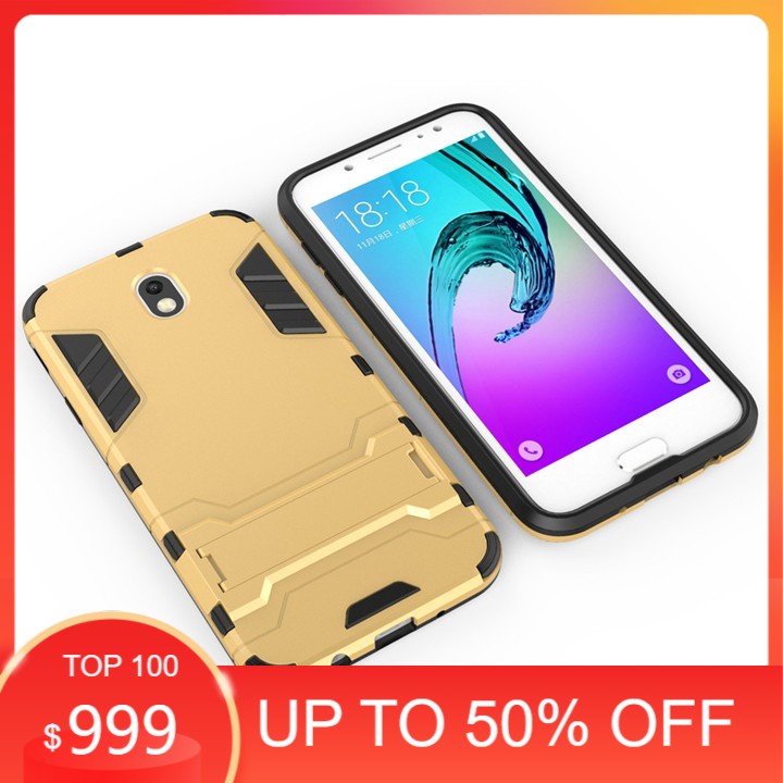 Ốp lưng Samsung Galaxy J3 Pro 2017 chống sốc Iron man có chân dựng máy