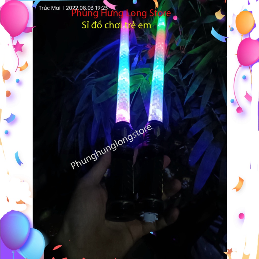 Set 2 Thanh Kiếm đồ giải trí Jedi Sabre Có đèn LED chiếu sáng chiếu sáng Cho Trẻ Em