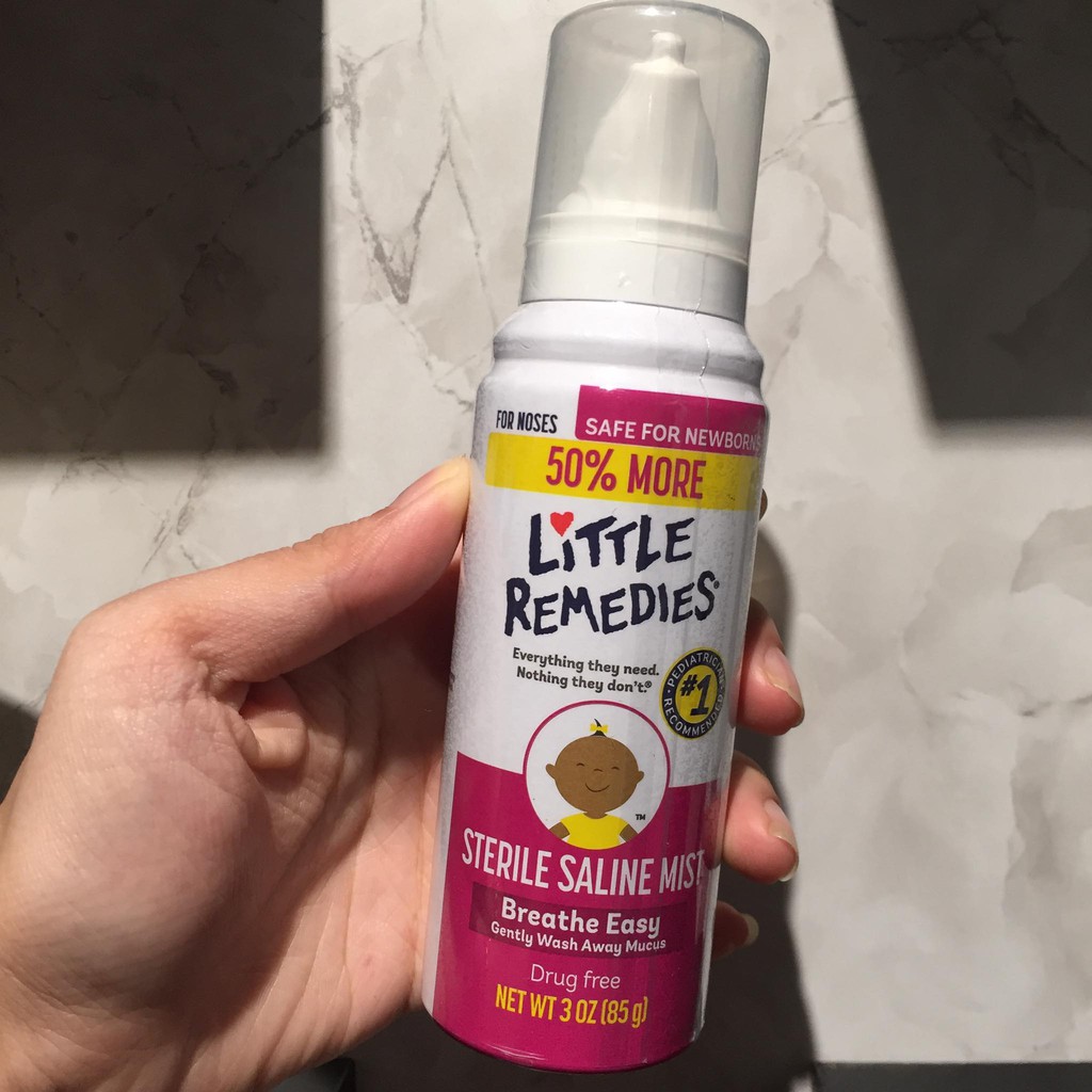 Xịt mũi Little Remedies Mỹ cho bé sơ sinh