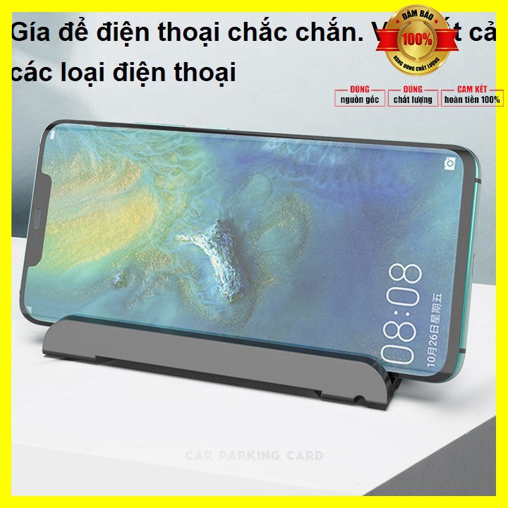 Bảng số điện thoại kiêm giá đỡ điện thoại trên taplo ô tô, xe hơi số phản quang BSDT-Z1