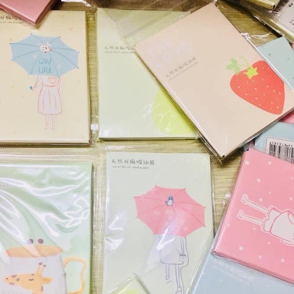 Gói giấy thấm dầu 50 tờ thấm hút mồ hôi bụi bẩn | BigBuy360 - bigbuy360.vn