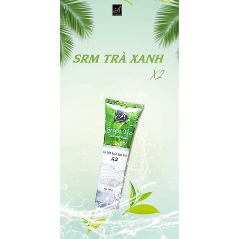 [Chính Hãng] Sữa rửa mặt trà xanh X2 mỹ phẩm Phương Anh A cosmetics