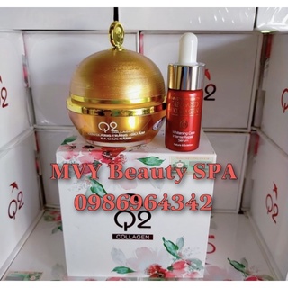 Q2 Collagen vàng và serum dew 24k