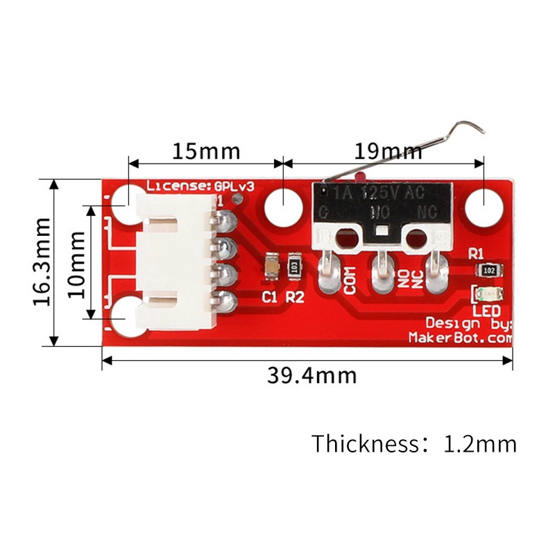 Công Tắc Phụ Tùng Cao Cấp Cho Máy In 3d End stop Limit Switch+ Cable 3D Printer RAMPS 1.4
